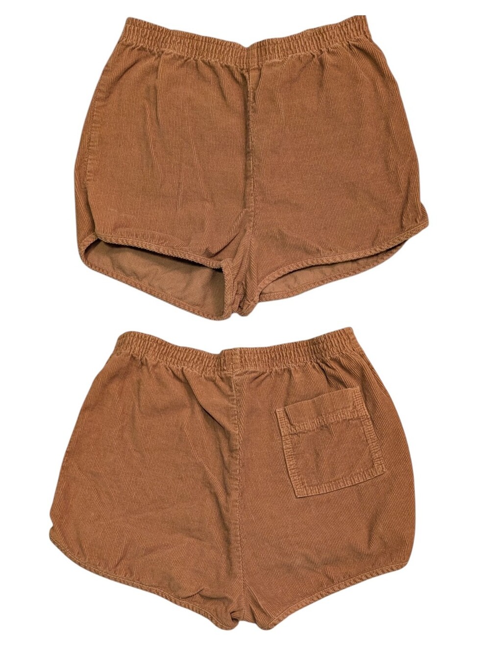 American Apparel Chestnut Brown High Rise Corduroy Shorts Size Small
